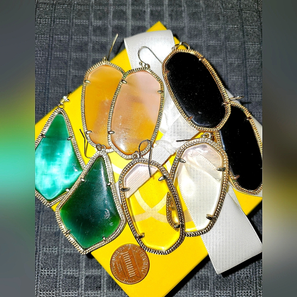 Vintage KENDRA SCOTT - Earring Haul Colorful Stone Drop Earrings